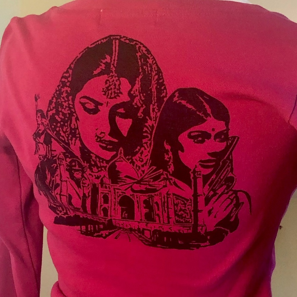 HYSTERIC GLAMOUR - graphic pink long sleeve shirt